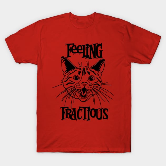 Feeling fractious cat T-Shirt by BlackCatArtBB